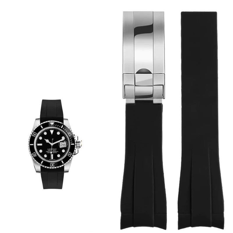 Luxury Watch Expensive - For Rolex 20mm Silicone Watch Accessories