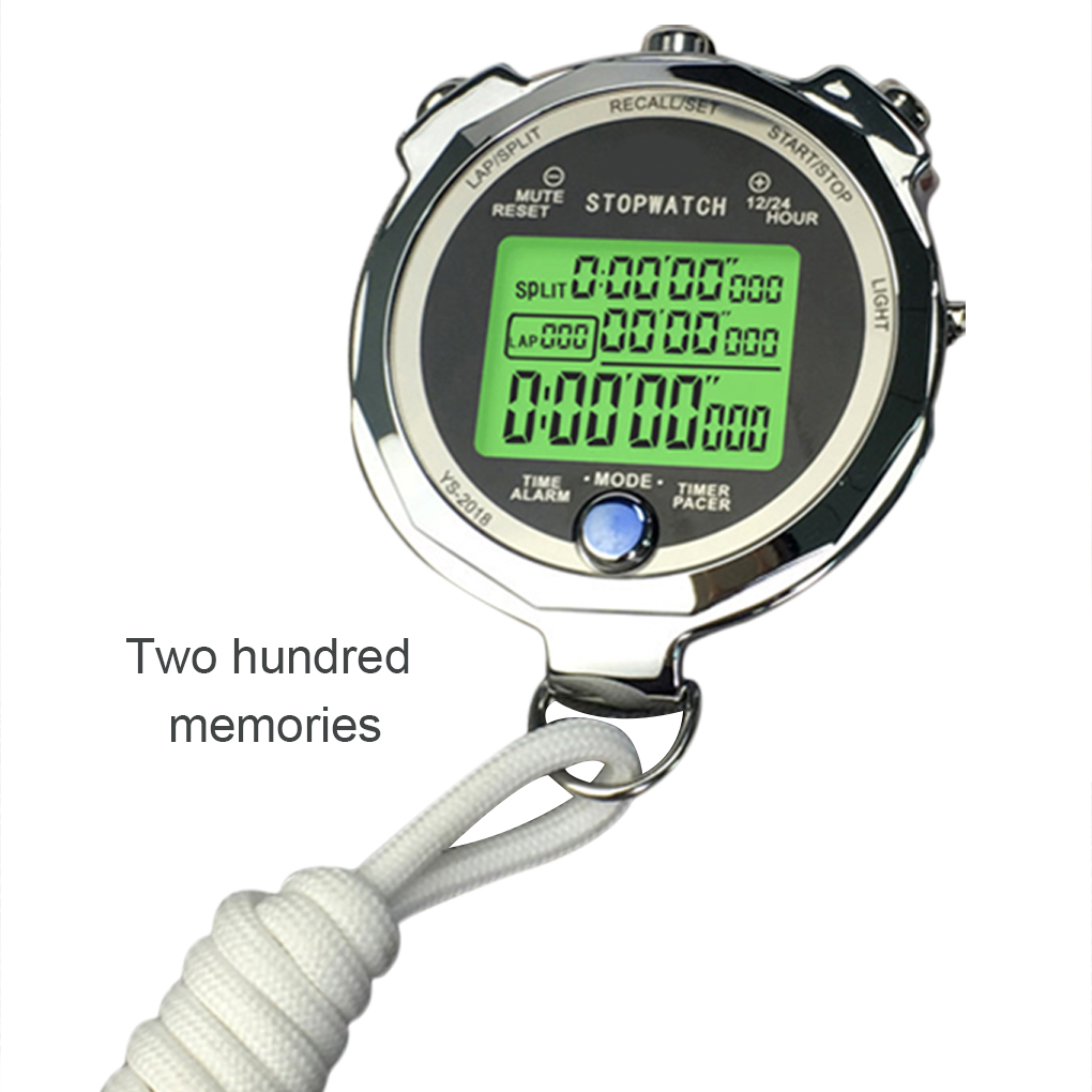 Minute Repeater Watch - Backlight Stopwatch Metal Athletic Training Timer