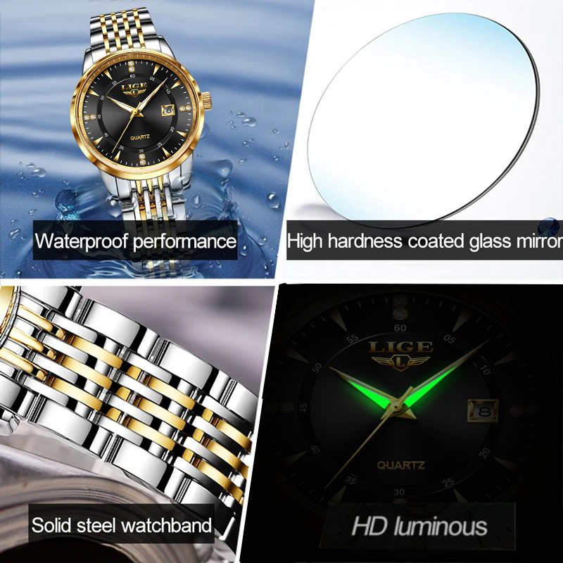 LIGE Fashion Women Watch Top B - Luxury Watch Top 10 recension och pris