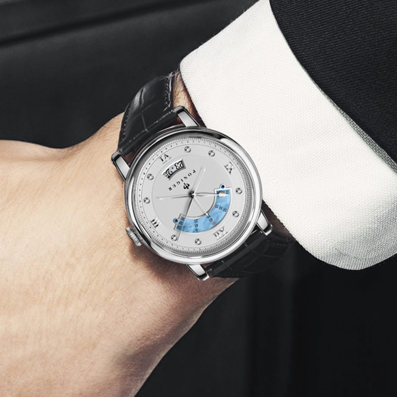 PONIGER 42mm Men Luxury Wrist  - Luxury Watch Second Hand recension och pris