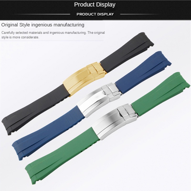 For Rolex 20mm Silicone Watch  - Luxury Watch Expensive recension och pris