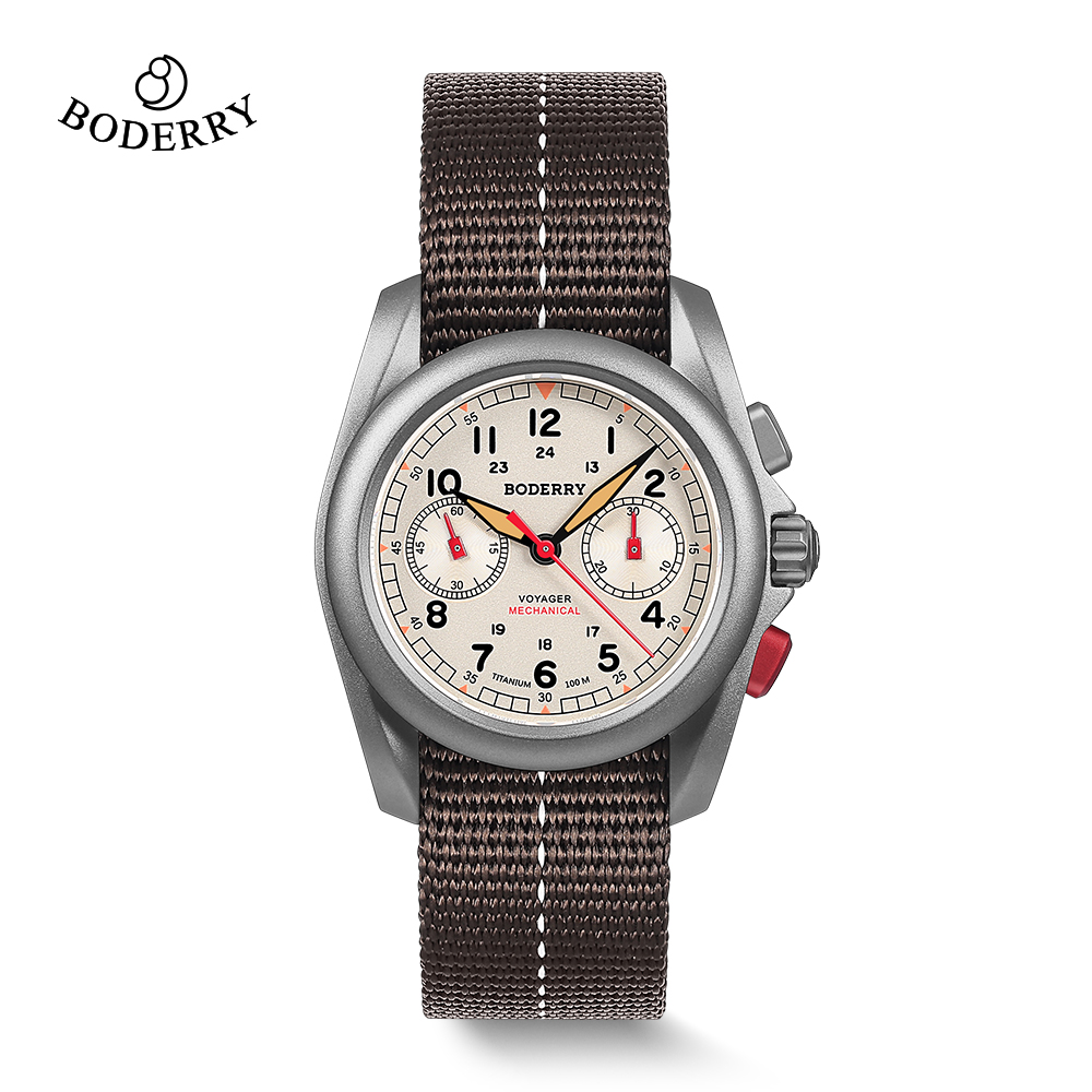 BODERRY Men's Field Watches Ti - Titanium Sport Watch recension och pris