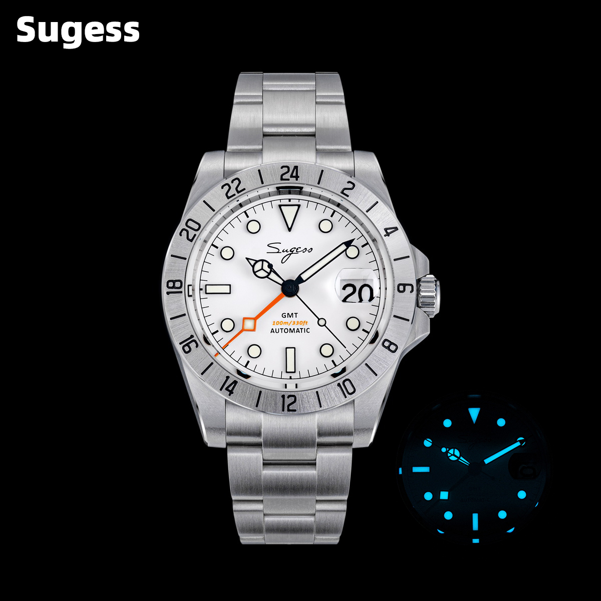 Sugess Men Watch GMT Automatic - Minute Repeater Watch recension och pris