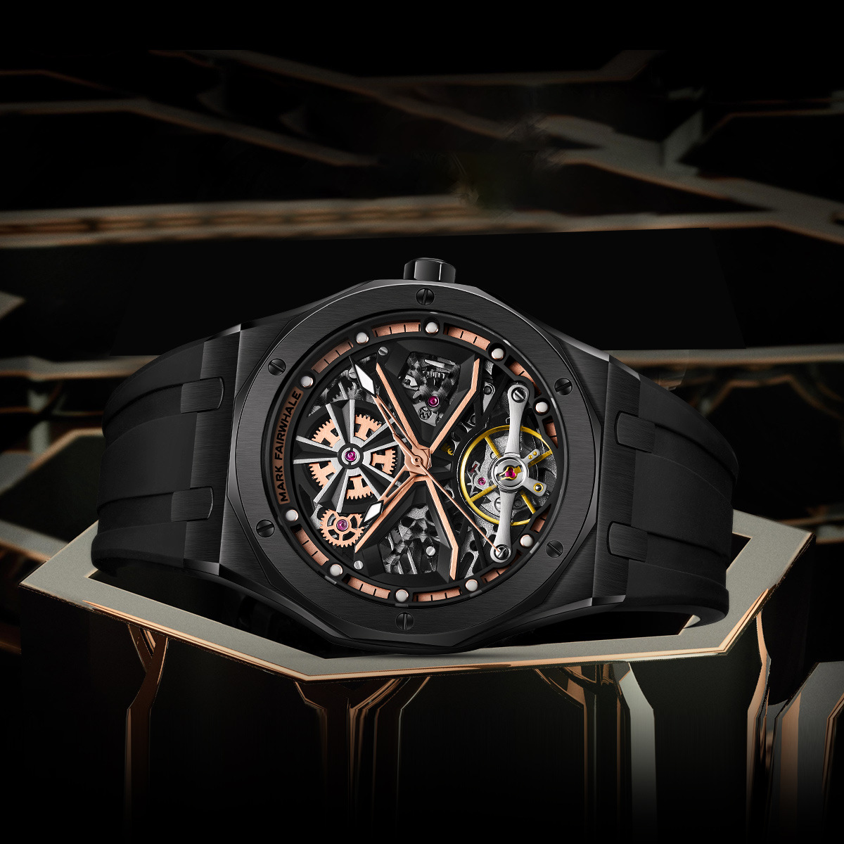 Mark Fairwhal Fashion Tourbill - Tourbillon Movement Watch recension och pris