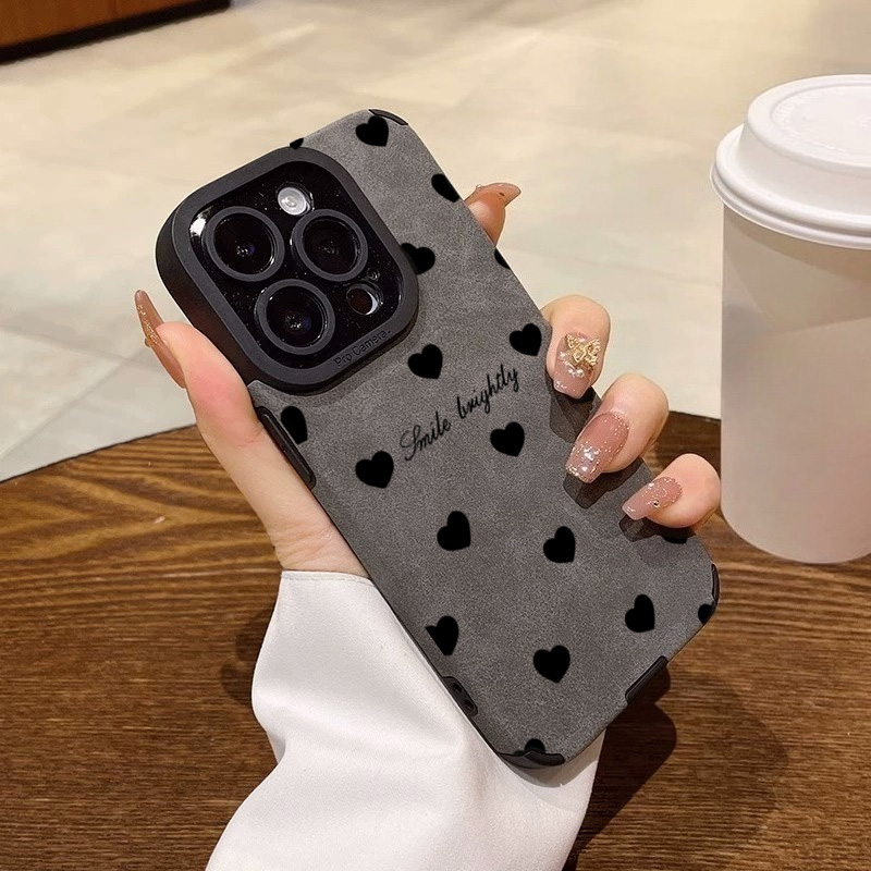New Luxury Black Love Heart Ph - Luxury Watch Case recension och pris