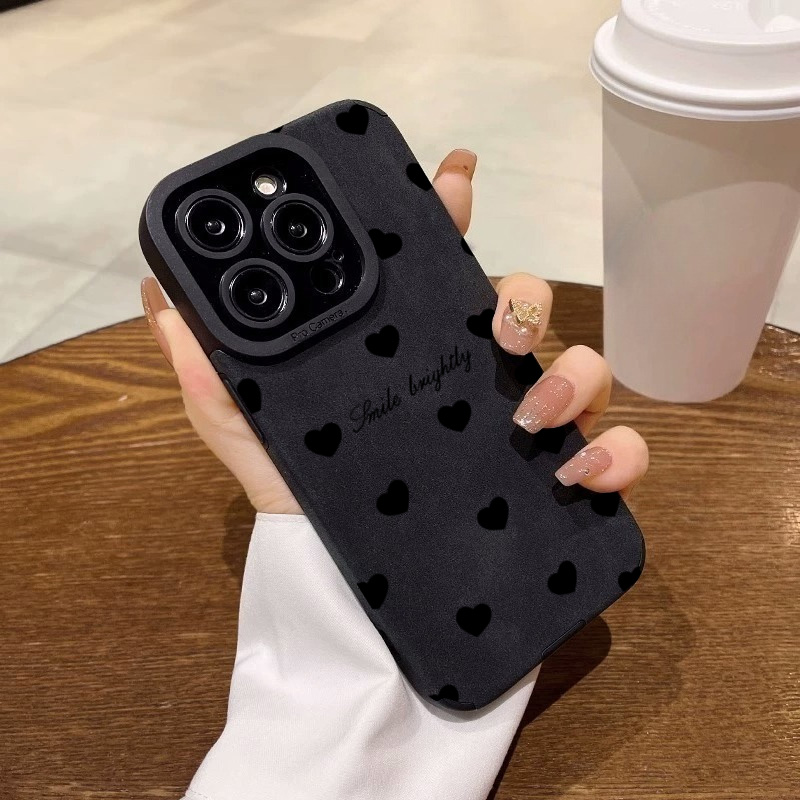 New Luxury Black Love Heart Ph - Luxury Watch Case recension och pris