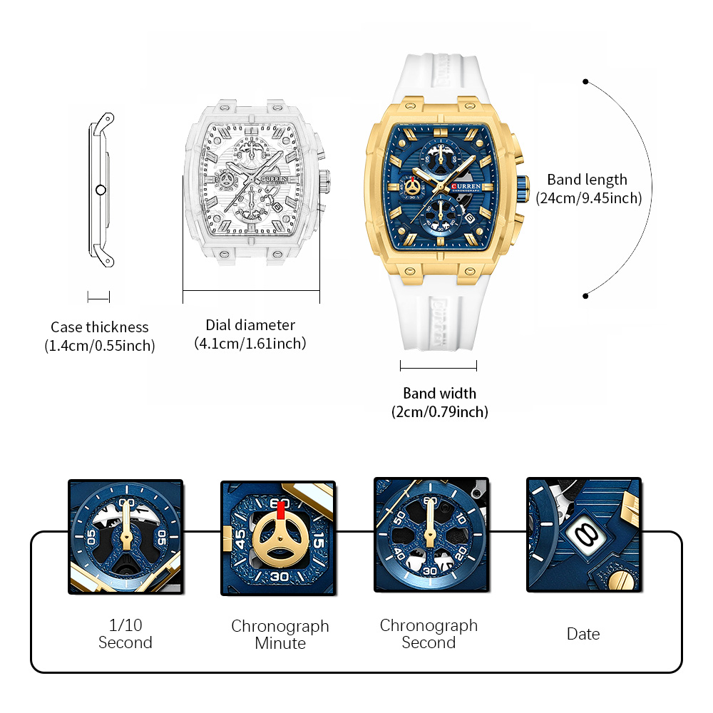 CURREN Luxury Vintage Watch fo - Luxury Watch Market recension och pris