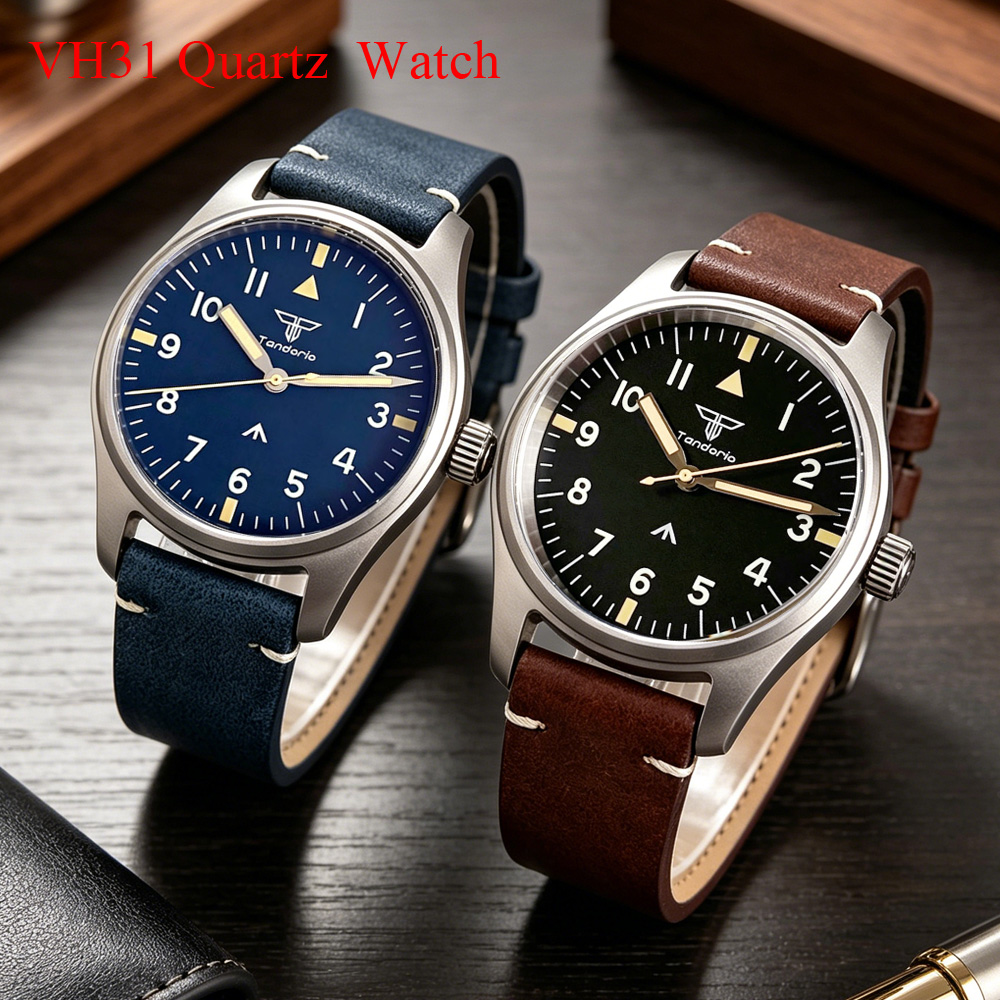 Tandorio 39mm AR Sapphire Tita - Titanium Sport Watch recension och pris