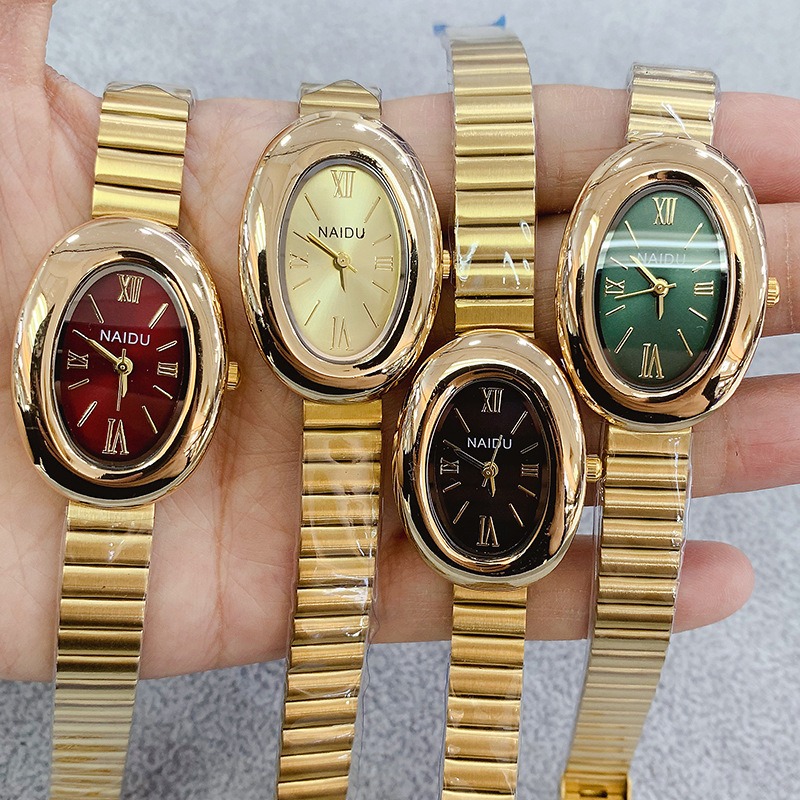 Luxury Brand Gold Oval Women Q - Luxury Watch Index recension och pris
