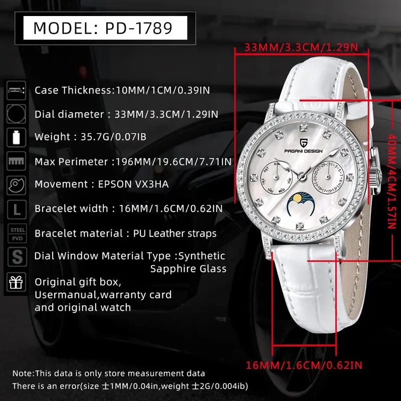New PAGANI DESIGN Women's Quar - Luxury Watch Top 10 recension och pris