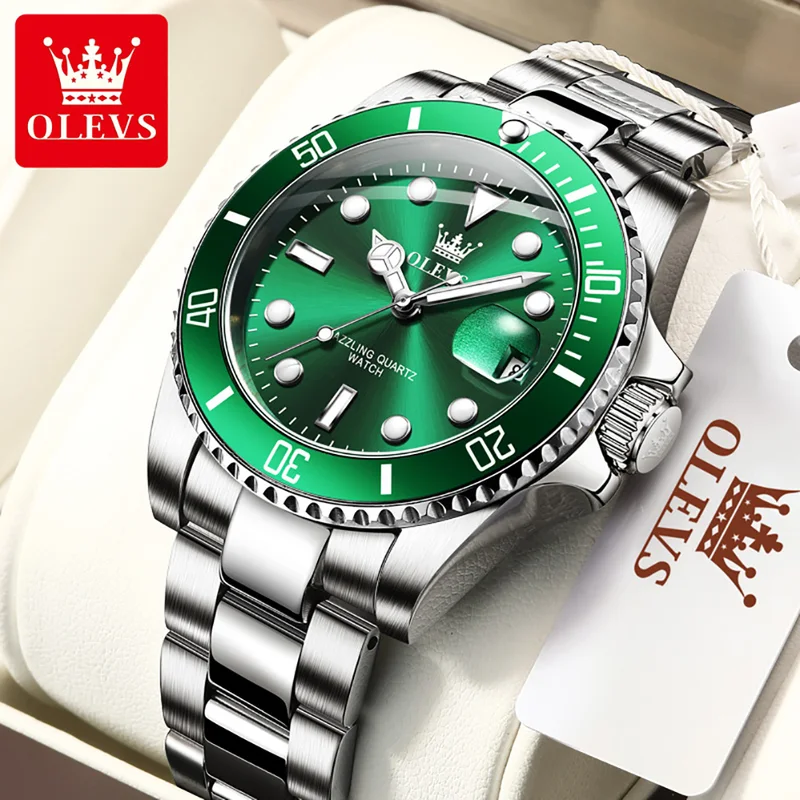OLEVS Original Quartz Watch fo - Rolex Watch Submariner recension och pris