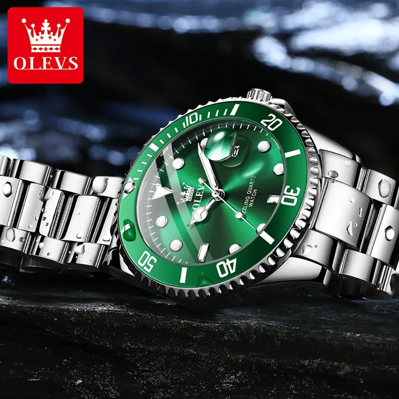 OLEVS Original Quartz Watch fo - Rolex Watch Submariner recension och pris