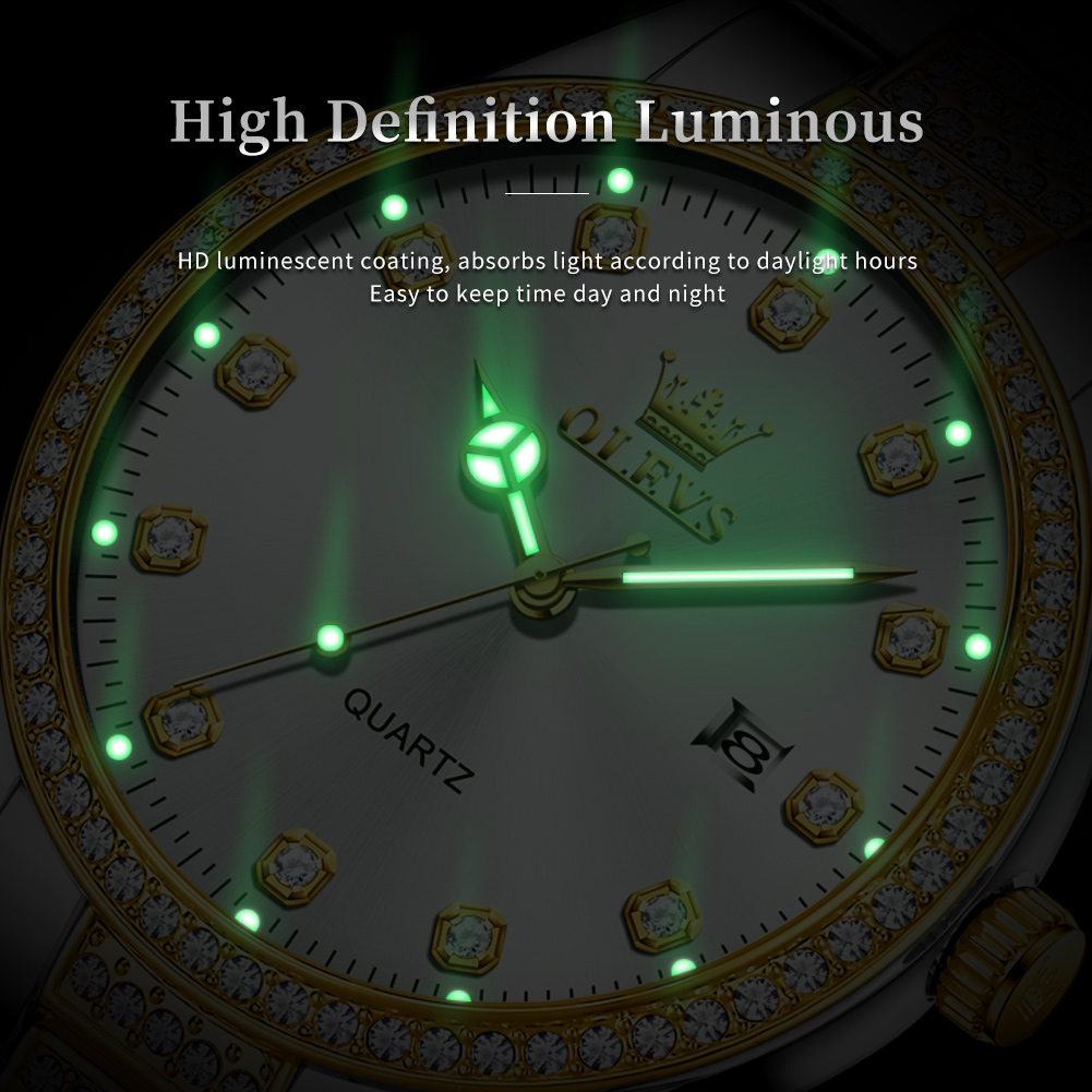 OLEVS 9905 All Diamond Luxury  - Luxury Watch All Brands recension och pris