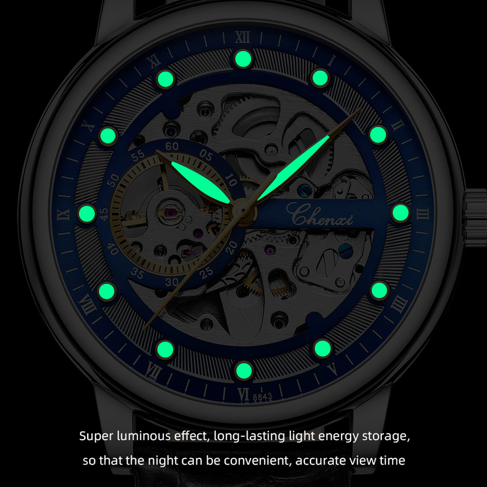 CHENXI Automatic Mechanical Me - Tourbillon Movement Watch recension och pris