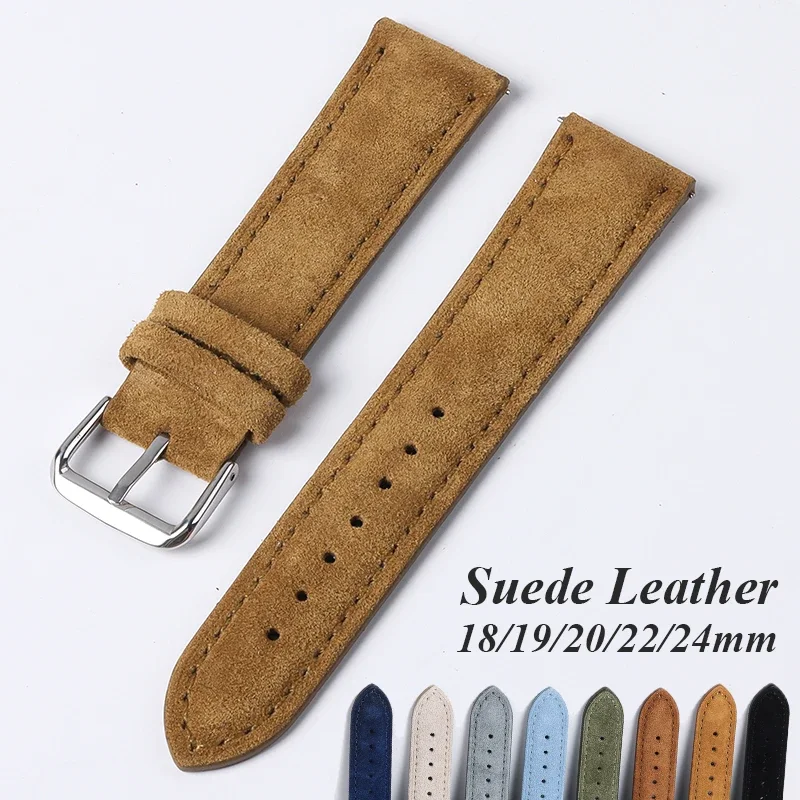 Suede Genuine Leather Watchban - Luxury Watch Expensive recension och pris