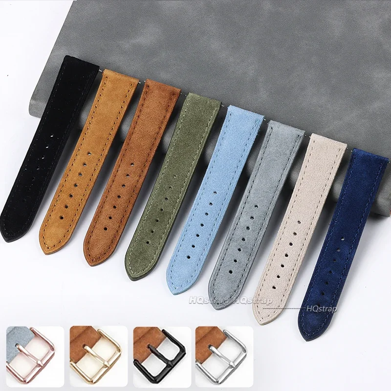 Suede Genuine Leather Watchban - Luxury Watch Expensive recension och pris