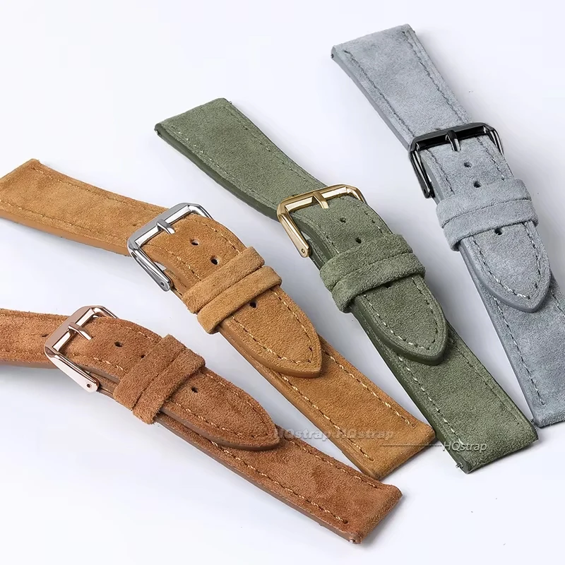 Suede Genuine Leather Watchban - Luxury Watch Expensive recension och pris