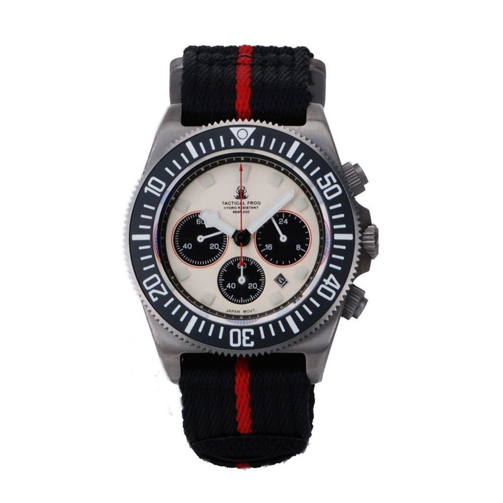 Tactical Frog Men Chronograph  - Titanium Sport Watch recension och pris