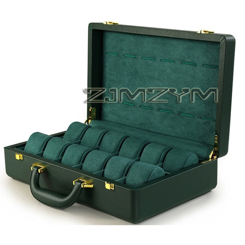 12 Slots Watch Box Mens Watche - Luxury Watch Case recension och pris