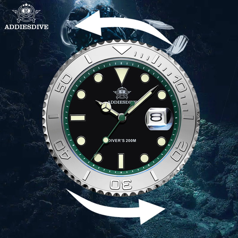 ADDIESDIVE Men's Dive Watch 20 - Rolex Watch Submariner recension och pris