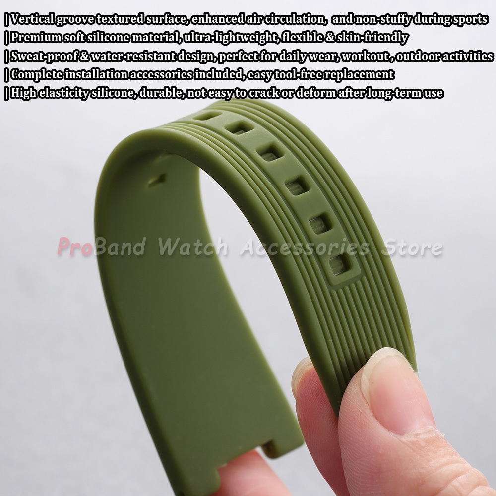 25*12mm Silicone Watch Strap f - Patek Philippe Watch Nautilus recension och pris